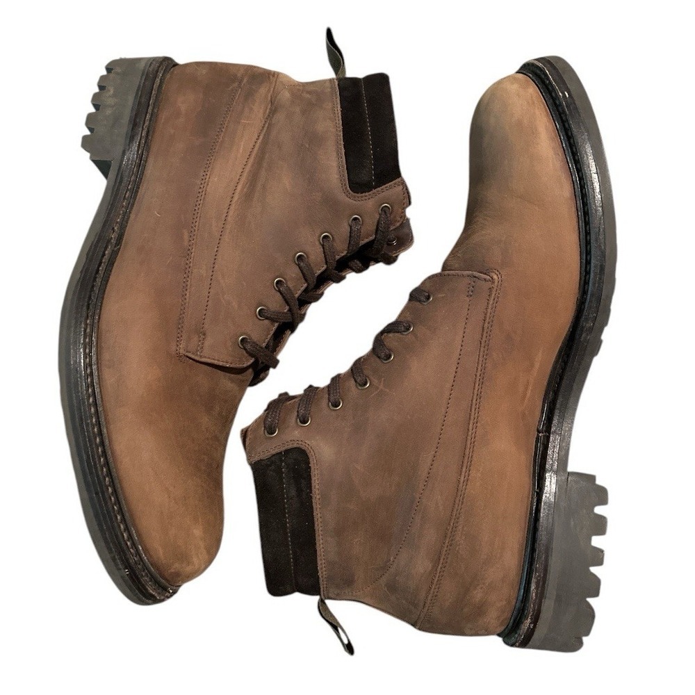 Loake Kirkby Dark Brown Nubuck Chukka Boots Mens Size US 8.5 F UK 7.5 No Insoles - Picture 3 of 11